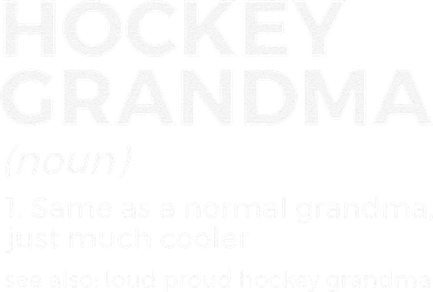Hockey Grandma Definition Vintage Proud Hockey Doggie Tank