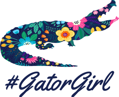 Hashtag Gator Girl Floral Kids T-Shirt