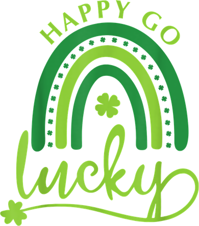 Happy Go Lucky Rainbow Shamrock St Patrick's Day Tote Bag