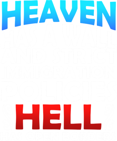 Heaven Has A Wall Hell Has Open Borders Women's Dry Zone Grid Polo