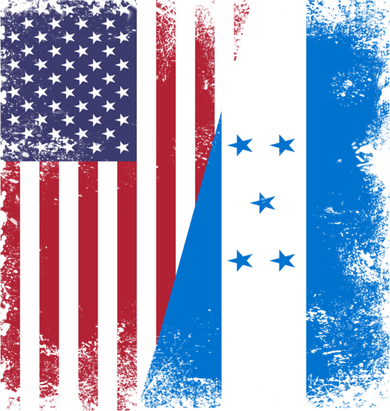 Half Honduran Flag Vintage Honduras Usa Gift Cool Gift Tote Bag