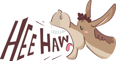 Hee Haw Funny Donkey Laughs Doggie Tank