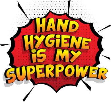 Hand Hygiene Is My Superpower Meaningful Gift Golf Towel