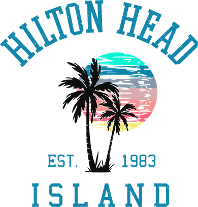 Hilton Head Island South Carolina Beach Palm Trees Summer Apron