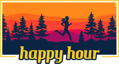 Happy Hour Running Woman Running Runner Women's Tank Top