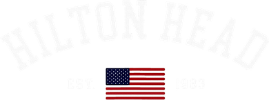 Hilton Head South Carolina Us Flag Vintage Souvenir Button