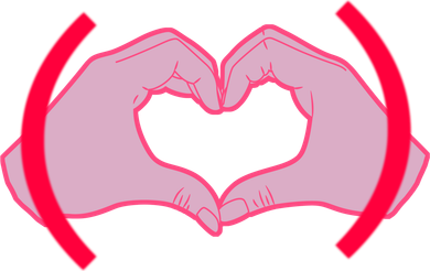 Heart Hands Sign Love Tribute Ornament