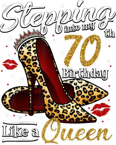 High Heels Stepping Into My 70th Birthday 70 and Fabulous Tank Top