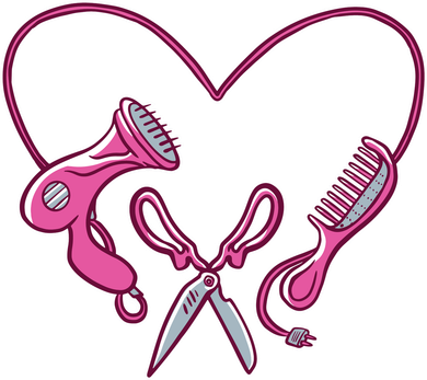 Hairdresser Heart Tools Toddler T-Shirt