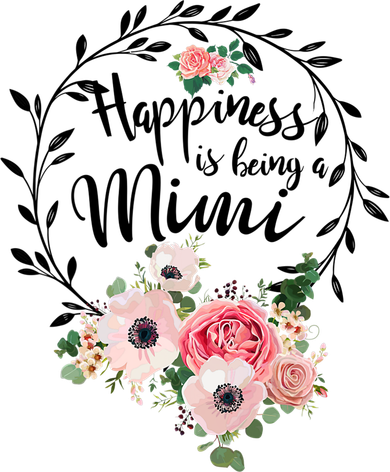 Happiness Is Being A Mimi Shirt Floral Kids T-Shirt