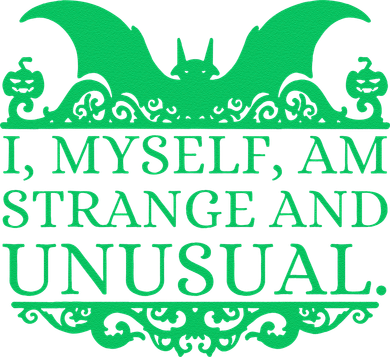 Halloween I Myself Am Strange And Unusual Bat Pumpkins Women's Tank Top