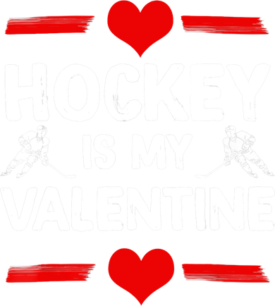 Hockey Is My Valentine Ice Hockey Team Hockey Supporter Gift Backpack