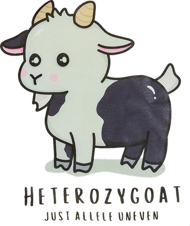 Heterozygoats Just Allele Uneven Funny Genetics Baby Bodysuit