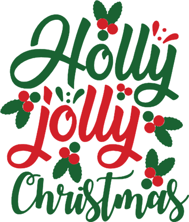 Holly Jolly Christmas Festive Gift Bucket Hat