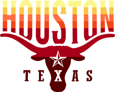 Houston Longhorn Sunset Logo Women's Long Sleeve Shirt
