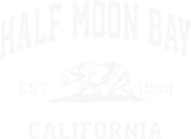 Half Moon Bay California CA Vintage State Athletic Style Tote Bag