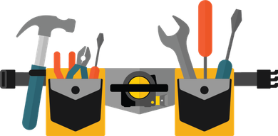 Workman Tool Belt Handyman Costume Coaster