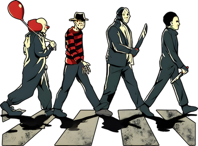 Horror Movie Characters Abbey Road Halloween Horror Nigh Tote Bag