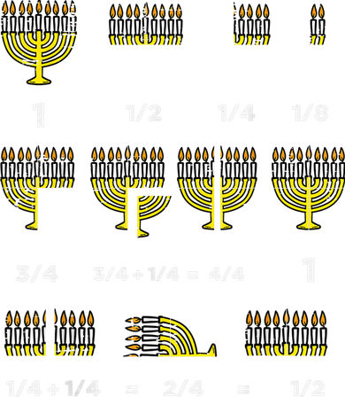 Hanukkah Math Fractions Menorah Chanukah Teacher   Baby Bodysuit