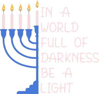 Hanukkah Menorah In A World Full Of Darkness Be A Light Backpack