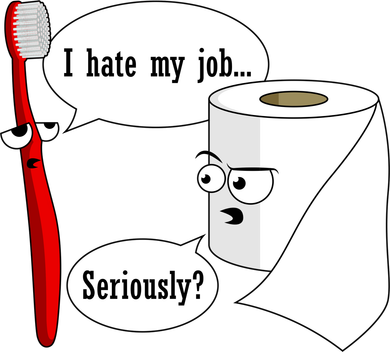 I Hate My Job Seriously Funny Toothbrush Toilet Paper Women's Hoodie