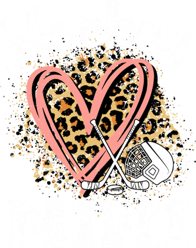 Hockey Mimi Leopard Heart Ice Hockey Grandma Great Gift Toddler Hoodie