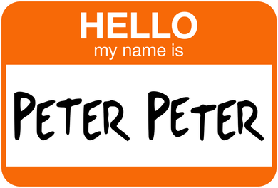 Hello My Name Is Peter Peter Mousepad