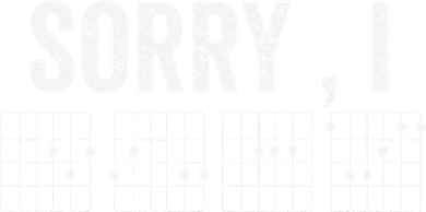Hidden Message Sorry I-DGAF Chords Guitar Kids Hoodie