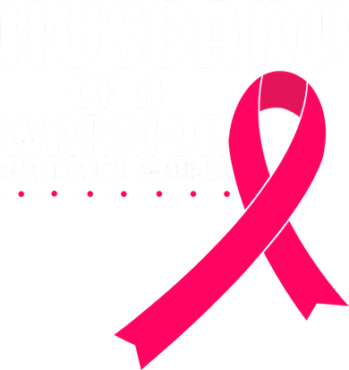 Husband Of A Warrior Pink Ribbon Breast Cancer Support Golf Towel
