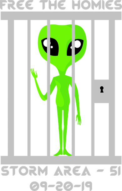 Free The Aliens Storm Area 51 Toddler T-Shirt