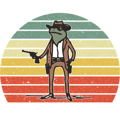 Hold On Partner IM Overstimulated Cowboy Frog Vintage Kids Long Sleeve Shirt