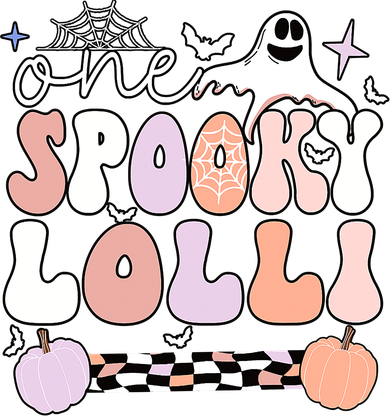 Halloween One Spooky Lolli Grandmother Groovy Button