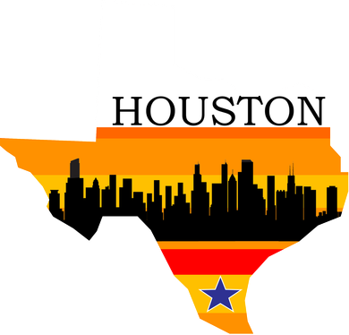 Retro Houston Texas Baseball Throwback Kids Long Sleeve Shirt