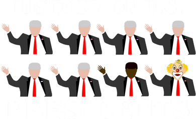 History of U.S. Presidents Anti Trump Clown Women's Long Sleeve Shirt