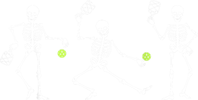 Halloween Pickleball Costume Skeletons Playing Pickleball Women's Hoodie