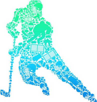Hockey Player Ice Hockey Boy Women's V-Neck T-Shirt