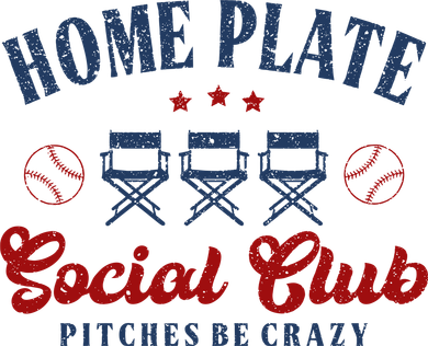 Home Plate Social Club Softball Kids Long Sleeve Shirt