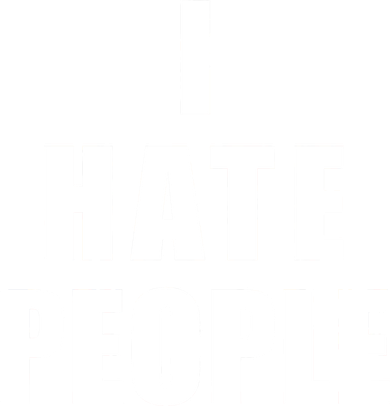I Hate People Bold Toddler Hoodie
