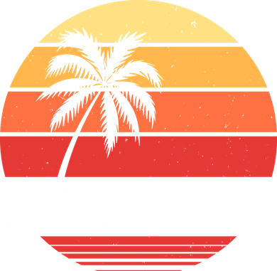 Hawaii Retro Sun Kids T-Shirt
