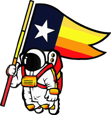 Houston Space City Astronaut Toddler Long Sleeve
