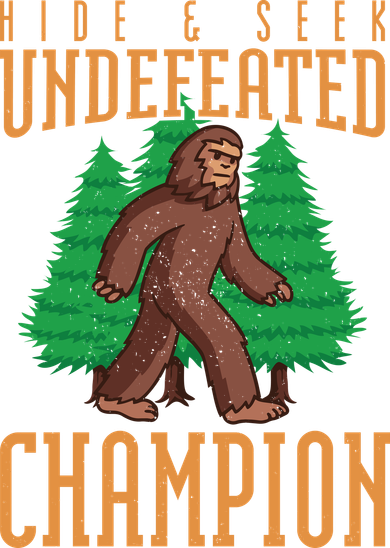 Undefeated Hide & Seek Champion Bigfoot Women's Sweatshirt