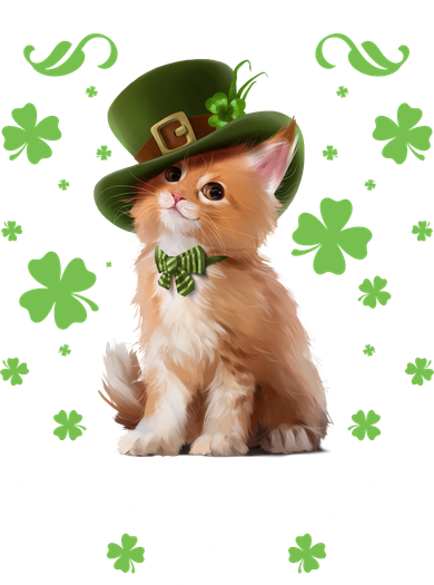 Cute Happy St Catricks Day Kitten Toddler Long Sleeve