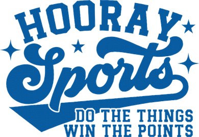 Hooray Sports Do The Things Win The Points Funny Blue Sports Baby Bodysuit