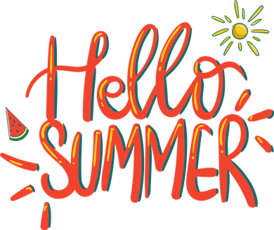 Hello Summer Fun Cute Mousepad