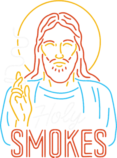 Holy Smokes Funny Jesus Mousepad