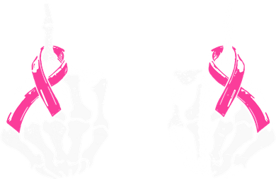 Hallowen Skeleton Hand Fuck Cancer Pink Funny Breast Cancer Awareness Gift Tote Bag