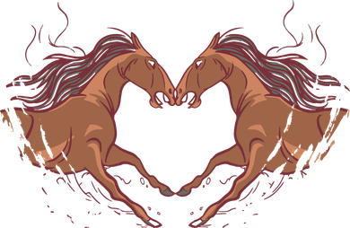 Horse Shaped Heart Backpack