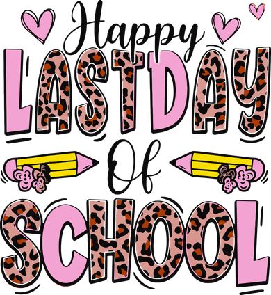 Hello Summer Happy Last Day Of School Leopard Kids Hoodie