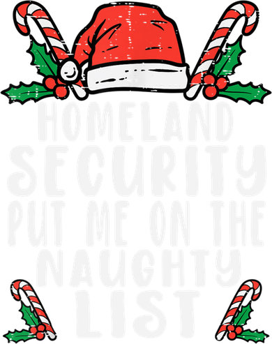 Homeland Security Naughty List Christmas Cute Gift Women's T-Shirt