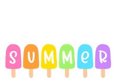 Hello Summer Popsicles Cute Pastel Graphic Design Cute Gift Mousepad